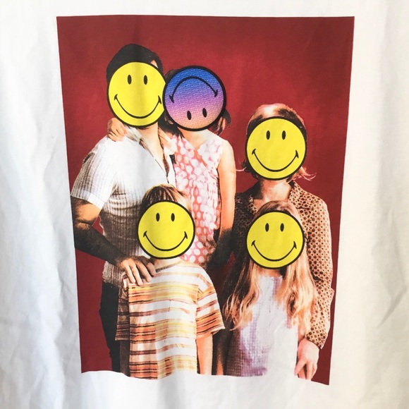 Zara Tops Nwt Zara X Smiley Originals Family Portrait Tee S Poshmark
